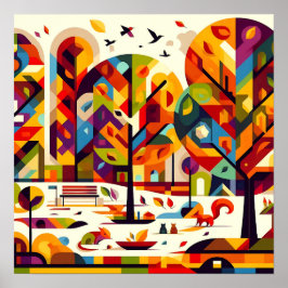 Abstrakt Park Poster