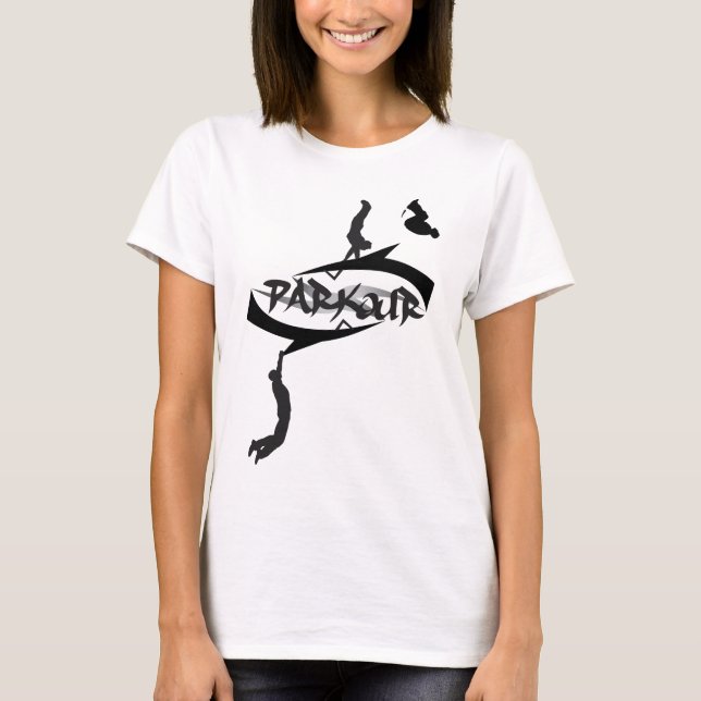 Abstrakt Parkour Flip T-shirt (Framsida)
