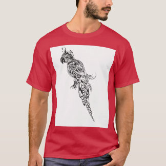 Abstrakt Parrot Silhouette T Shirt
