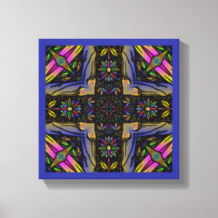 Abstrakt Påsk Daisy original wall art Canvastryck