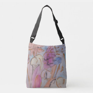 Abstrakt Pastel-Blommigt Axelväska