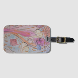 Abstrakt Pastel-Blommigt Bagagebricka