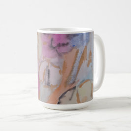 Abstrakt Pastel-Blommigt Kaffemugg