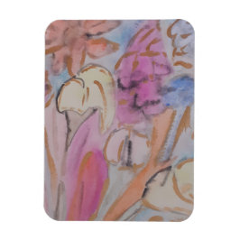 Abstrakt Pastel-Blommigt Magnet