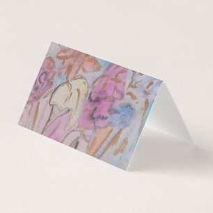 Abstrakt Pastel Blommigt-mappat kort