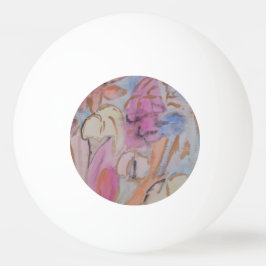 Abstrakt Pastel-Blommigt Pingisboll