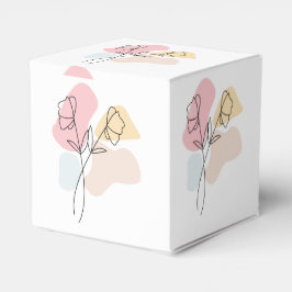 Abstrakt Pastel-Blommigt Presentaskar