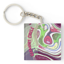 Abstrakt Pastel Cellular Harmony Circle