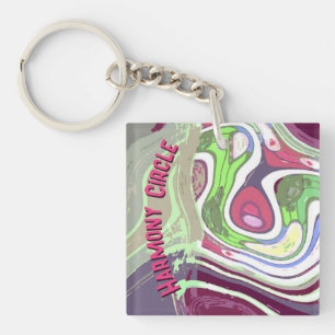 Abstrakt Pastel Cellular Harmony Circle