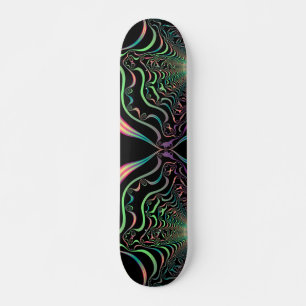 Abstrakt Pastel Fractal Webben Skateboard Deck