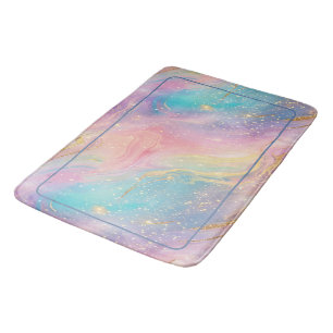 Abstrakt Pastel Glitter Sömlös Mönster Badrumsmatta
