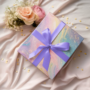 Abstrakt Pastel Glitter Sömlös Mönster Presentpapper