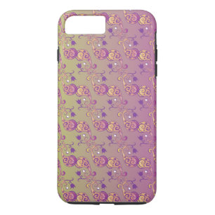 Abstrakt Pastel Grönt och Rosa Paisley Blommigt