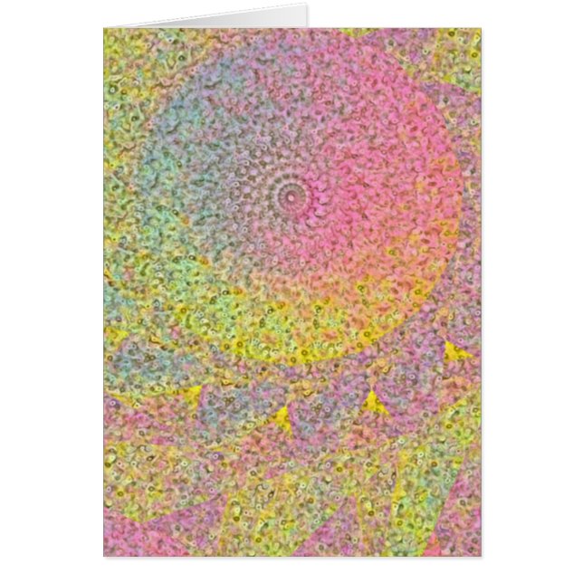 Abstrakt Pastel Hälsningskort (Framsidan)