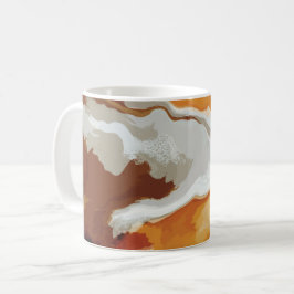 Abstrakt Pastel Paint Fox Svan Edition Kaffemugg