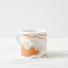 Abstrakt Pastel Paint Ginger Foam Edition Kaffe M Espressomugg