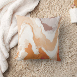 Abstrakt Pastel Paint Ginger Foam Edition Kudde