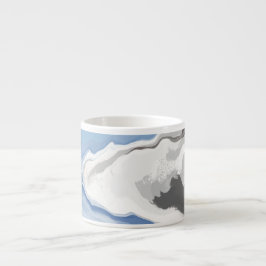 Abstrakt Pastel Paint Mountain Edition Kaffe Mugg Espressomugg