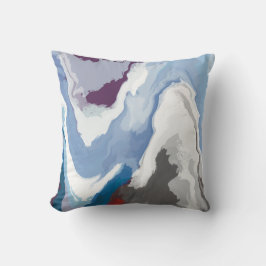 Abstrakt Pastel Paint Mountain Edition Kudde