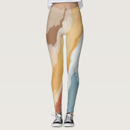 Abstrakt Pastel Paint Summer Edition Leggings