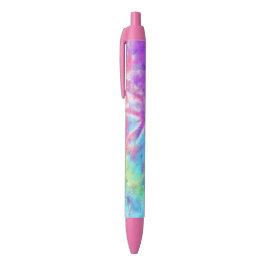 Abstrakt Pastel Rainbow Blue Lila Batik Tie Dye