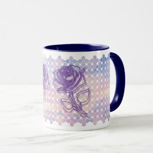 Abstrakt Pastel Ro Mugg