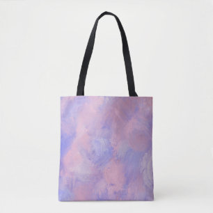 Abstrakt Pastel Rosa och Blue Tygkasse