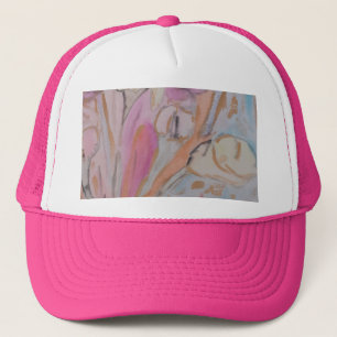 Abstrakt Pastell Blommig Keps
