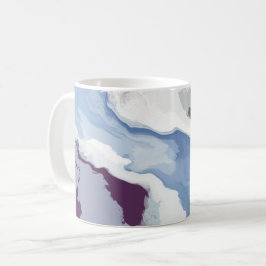 Abstrakt Pastell Färg Bergsutgåva Kaffemugg