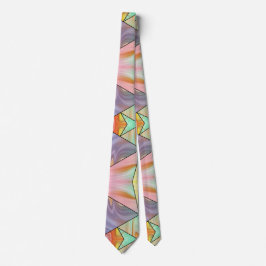 Abstrakt Pastell Färgad Flytande Marmor Geometrisk Slips