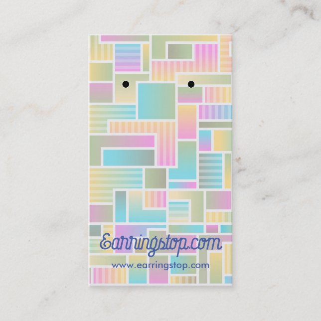 Abstrakt Pastellavläsningskort Visitkort (Framsida)