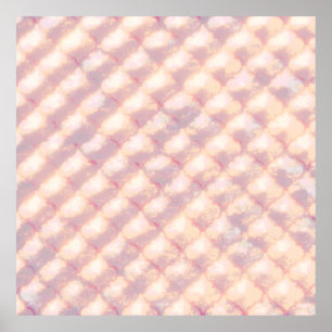 Abstrakt pastellglödande quatrefoil-mönster poster
