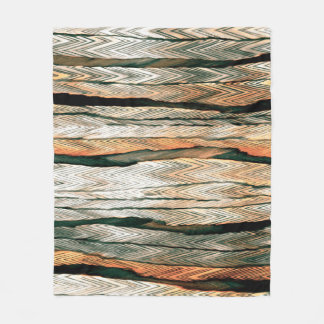 Abstrakt pastelltoner färg neutralt geo färgad mel fleecefilt