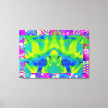 Abstrakt Patchwork Solros Garden Collage