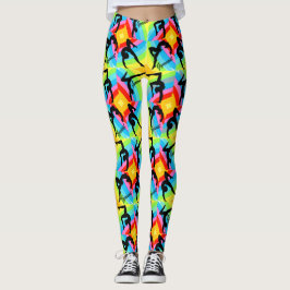 ABSTRAKT PATTERNED GYMNASTICS LAGAR LEGGINGS