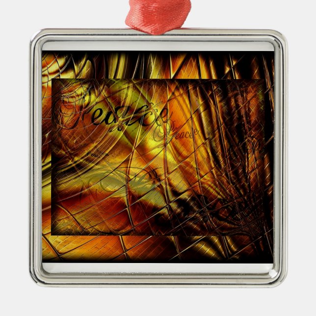 Abstrakt Peace of Glass Ornament (Framsidan)
