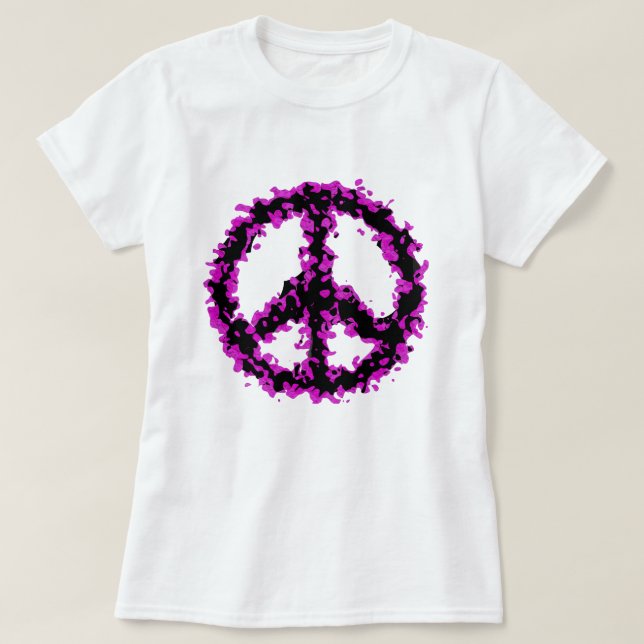Abstrakt Peace Tee (Design framsida)