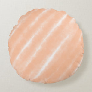 Abstrakt Peach Fuzz Watercolor Mönster Modern Rund Kudde