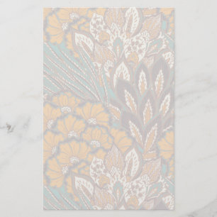 Abstrakt Peacock Feather Mönster Brevpapper