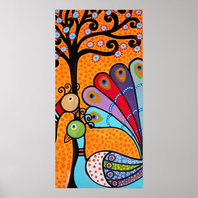 ABSTRAKT PEACOCK POSTER (Framsidan)