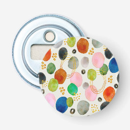 Abstrakt Pebble Guld Glitter Art Flasköppnare