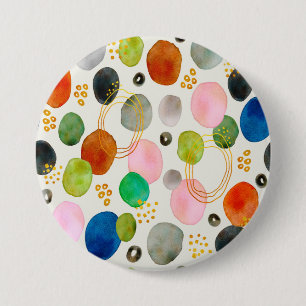 Abstrakt Pebble Guld Glitter Art Knapp
