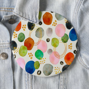 Abstrakt Pebble Guld Glitter Art Knapp