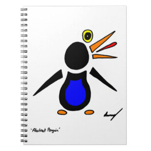 Abstrakt Penguin bärbar dator Anteckningsbok