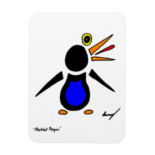 Abstrakt Penguin Flexible Magnet