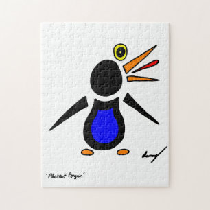 Abstrakt Penguin Puzzle Pussel