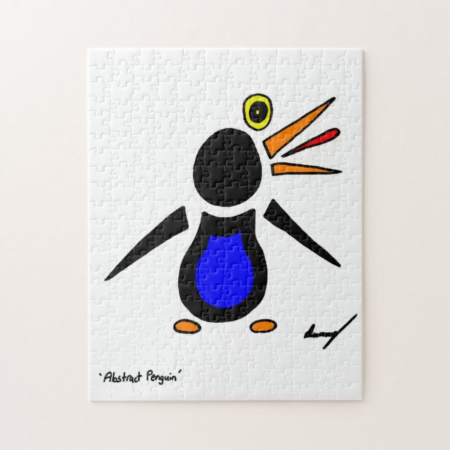 Abstrakt Penguin Puzzle Pussel (Vertikal)