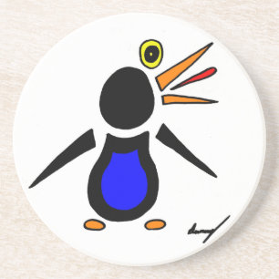 Abstrakt Penguin Underlägg Sandsten