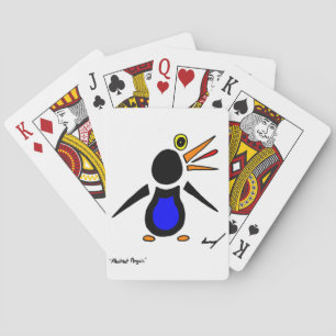 Abstrakt Penguin-uppspelningskort Spel Kort