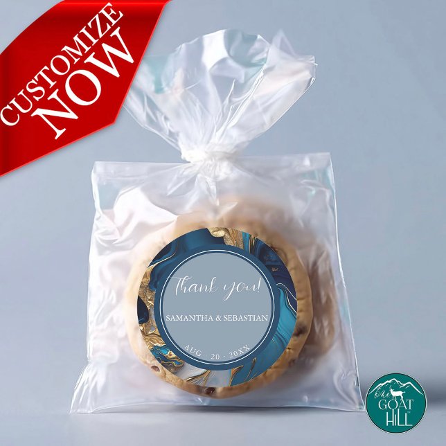 Abstrakt Penseldrag  Guld-kol Runt Klistermärke (Skapare uppladdad)